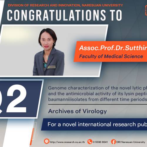 Congratulations to Assoc.Prof.Dr.Sutthirat Sitthisak
